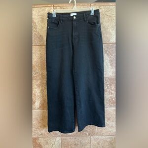 L&M Crafted Black Wide Leg Jeans Size 13